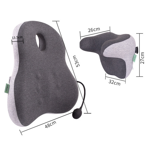  New Car Lumbar Headrest Car Lumbar Cushion Memory Foam Car Seat Cushion Neck Pillow Set