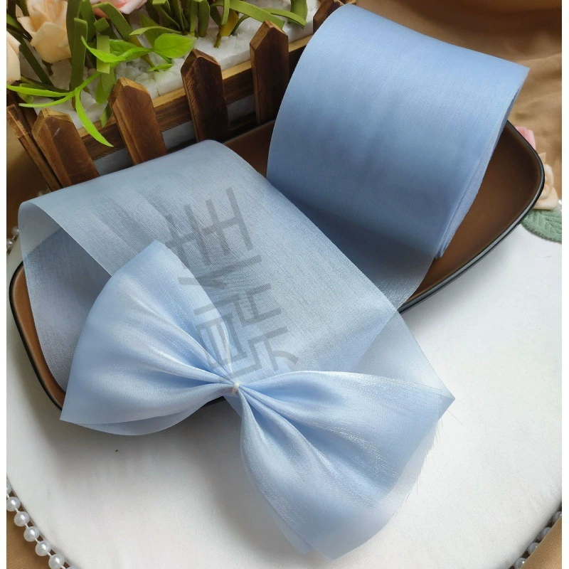 Перламутровая марлевая ткань, красочный торт-русалка, волнистый рыбий хвост, широкая перламутровая марлевая лента, аксессуары из ленты с бантом