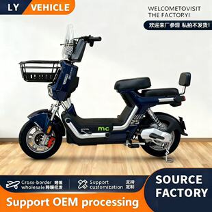 自有工廠批發兩輪電動自行車成人代步電瓶車源頭跨境二輪電動車
