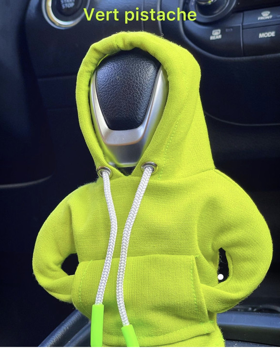 Transfronterizo nuevo Shifter perilla con capucha cubierta coche palanca de cambios con capucha ropa cubierta
