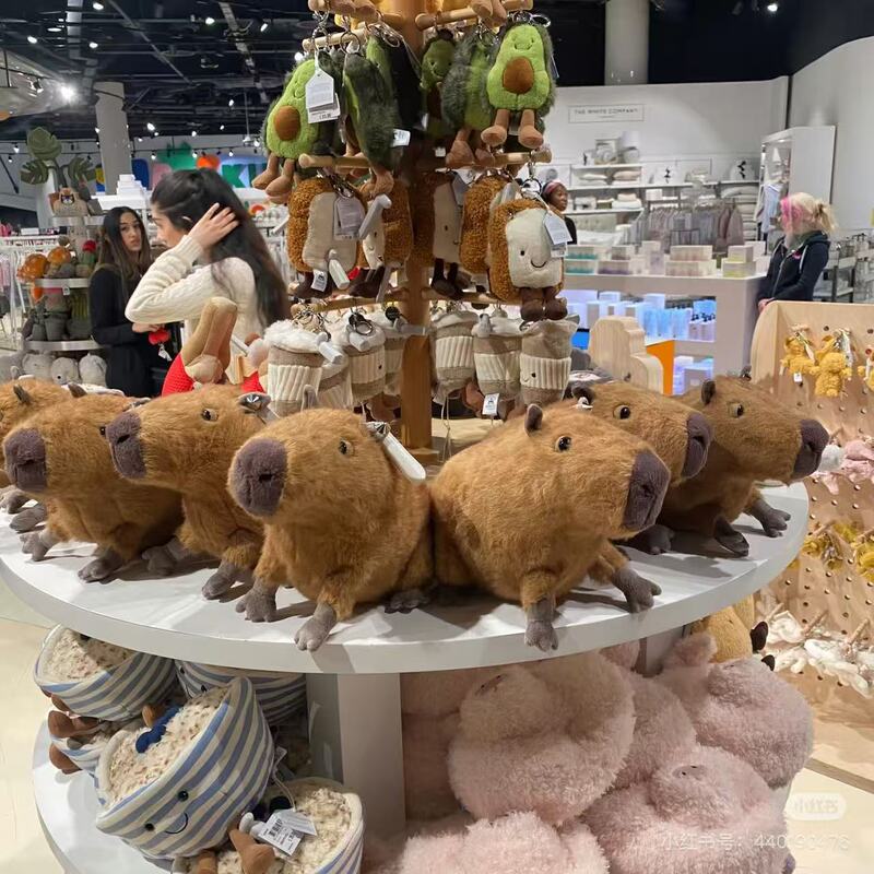 ---21 Animal Series Collection Capibara Pirate Dog Hugable Duck Black Cat Plush Pink Pig Seagull Dachshund