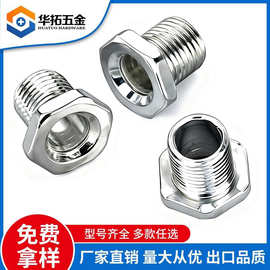 工厂批发外六角T型空心外牙螺丝 灯具细牙M6M8M10M12T帽穿孔螺柱