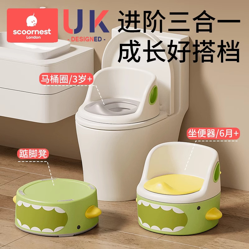 Kechao Shark Kidsren's Toilet Seat for Men and Women, Baby Small Toilet Stool, Infant Urine Potty, Special for Infants and Young Kidsren
