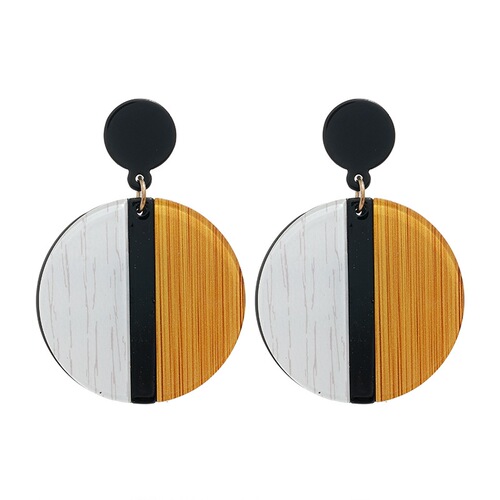 Niche design Korean retro handmade earrings, personalized temperament, trendy earrings, European and American ethnic style holiday earrings for women