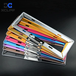 Manufacturers supply new traffic regulations, flower wholesale, magnesium alloy license plate frame, license plate frame, Xingchang car license plate frame, license plate holder