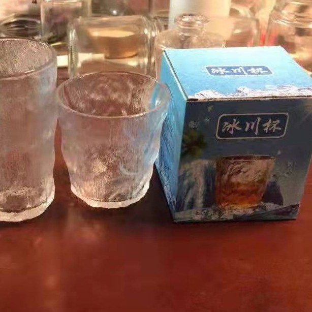 Patrón glaciar vaso taza de agua patrón de martillo japonés taza de whisky copa de vino jugo de vidrio taza de café taza de regalo