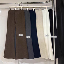 2025冬新款面膜微喇裤女加绒加厚高腰垂感宽松显瘦休闲阔腿裤长裤