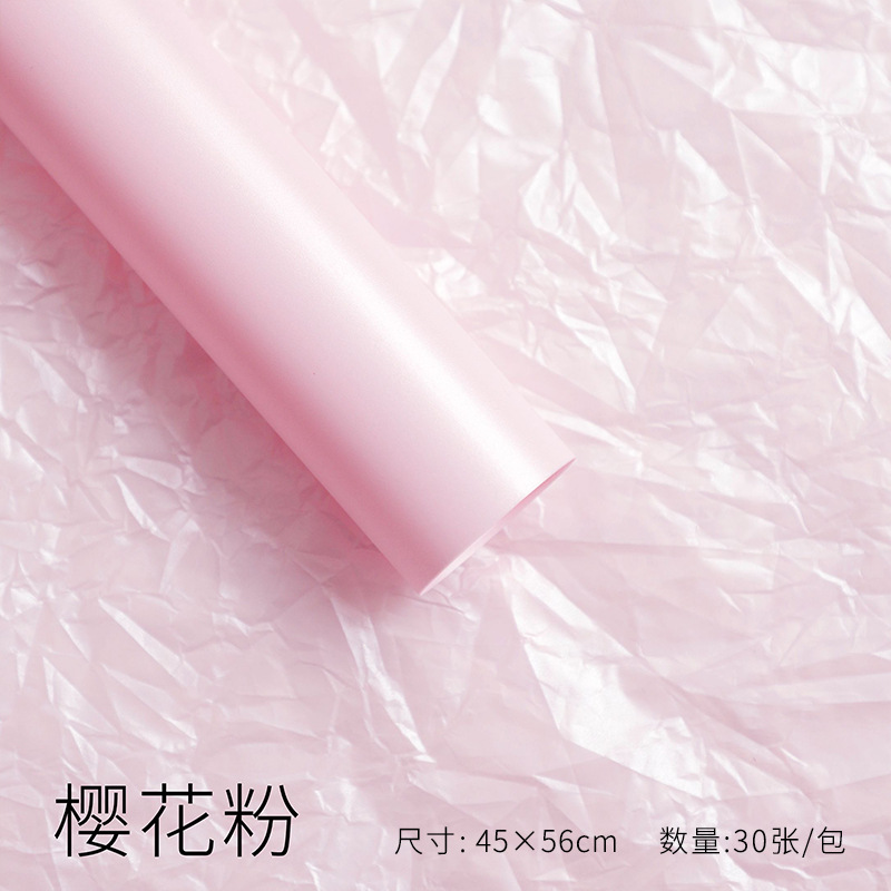 Papel de pera perla impermeable base de ramo de papel de forro papel de embalaje de flores al por mayor para hornear papel de embalaje floral
