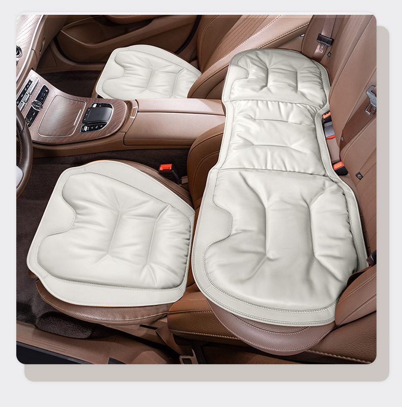 2025 New Car Seat Cushion, Anti-Fouling Leather, High-End, Skin-Friendly Seat Cushion, Original Car Color Four-Season Cushion, Non-Slip and Breathable