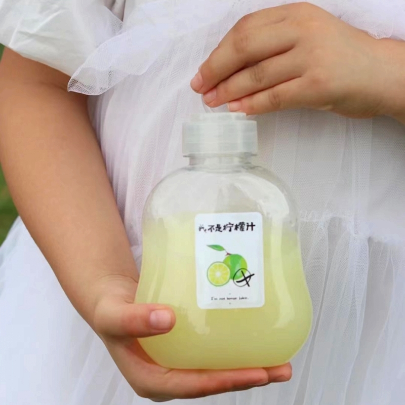 Taza de té con leche desechable con tapa de jugo de fruta roja red taza de bebida fría botella de manzanilla botella de embalaje de jugo de naranja