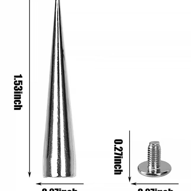 Bullet Punk Nail Twin Tower Zinc Alloy Decorative Rivet with Screw Set Factory Direct Sales Original Metal Bullet Punk Nail Twin Tower Zinc Alloy Decorative Rivet with Screw Set Factory Direct Sales Original Metal