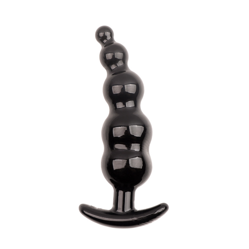 Soft TPE Anal Beads Plug with Five Curved Beads for Prostate Training — detail image 1