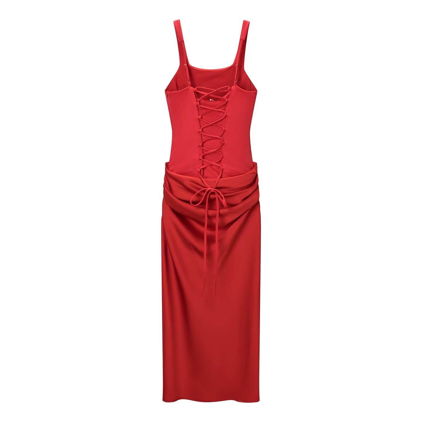 Women's Bodycon Maxi Dress Solid Color Sleeveless Slim Fit Backless Slit Evening Party Dress_ecoleips.com