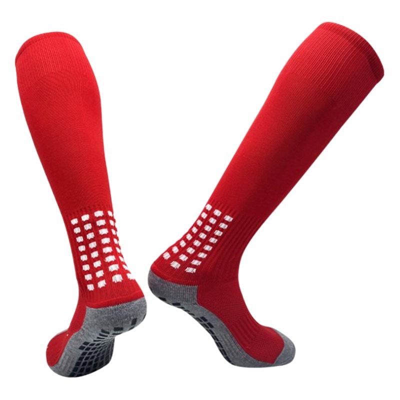 Calcetines de fútbol antideslizantes de película fuerte Toalla engrosada Fondo de absorción de golpes Medias transpirables Calcetines de baloncesto para estudiantes adultos masculinos y femeninos