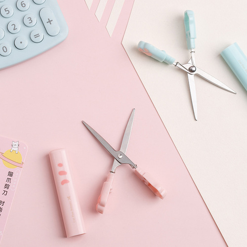 TWINGO Tiangao Cat Claw Scissors Portable Small Scissors Mini Pen-shaped Scissors Handbook Office