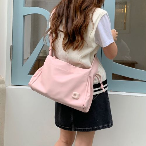 High-end tote bag 2024 new pink cute large-capacity crossbody bag this year's popular armpit bag wholesale