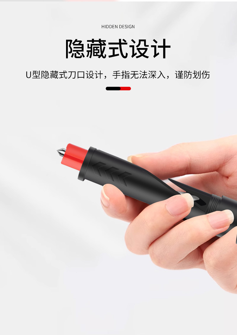 Car temporary parking number plate, safety hammer for self-driving vehicles, emergency parking sign, underwater window breaker tool