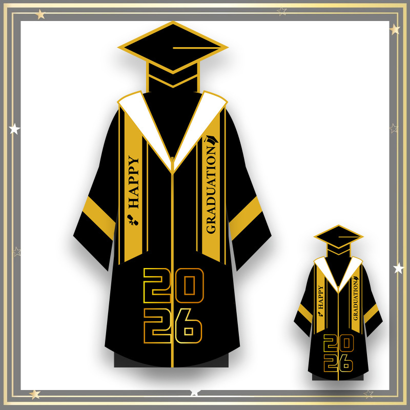 2026 Black and Gold Graduation Gown Money Gift Box for Graduation Season Party Gifts, Shipped on the Same Day of Graduation 2026 Black and Gold Graduation Gown Money Gift Box for Graduation Season Party Gifts, Shipped on the Same Day of Graduation