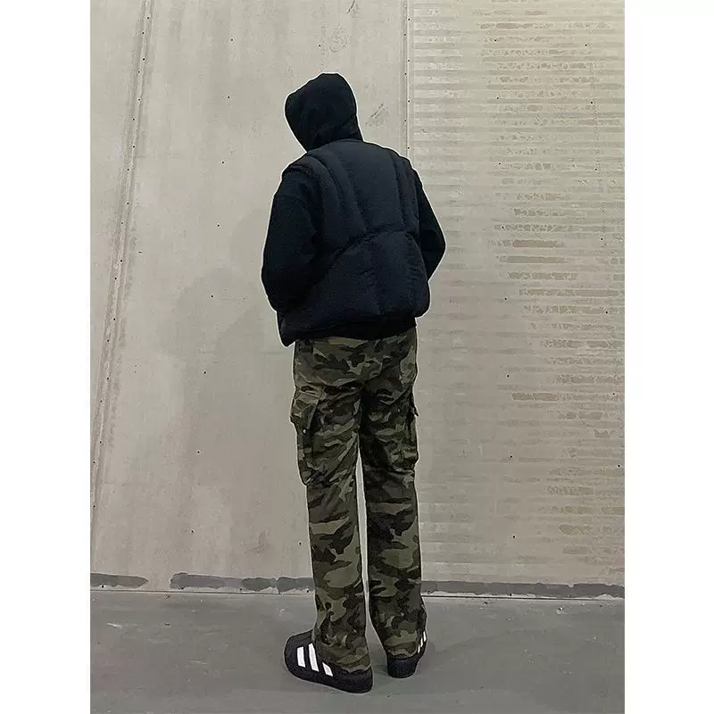 Мужской теплый свободный жилет ANYWEAR с линейным разрезом, осенне-зимний, в стиле деконструкции, из нейлона и хлопка