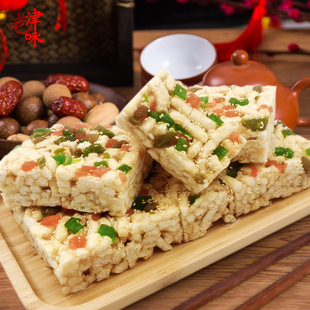 天津特產沙琪瑪清真中式傳統小吃糕點葡萄干果脯下午茶點心