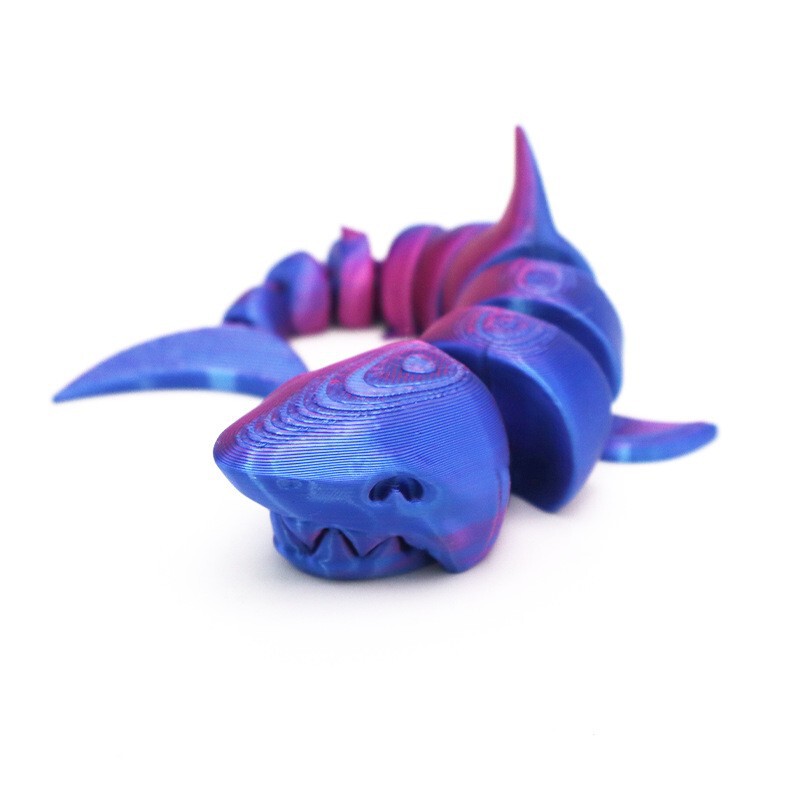 国境を越えた 3D プリントメガロドン工芸品装飾品ギフトクリエイティブ手作り動物関節可動モデルおもちゃ|undefined