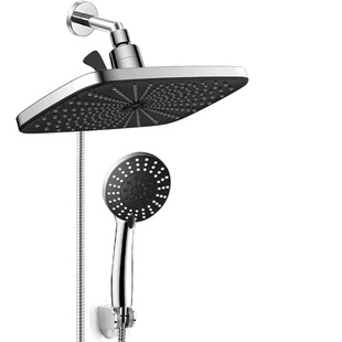 Cross-Border Hot Product 12inch Abs Top Spray 6-Function Handheld Supercharged Shower Head Set Wholesale for Home Use