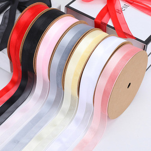 Charming Gauze Ribbon, Half-Embroidered and Half-Net, Snow Gauze Ribbon, Gift Bouquet, Floral Art, Fresh Flower Packaging Materials, Headwear Decoration Ribbon
