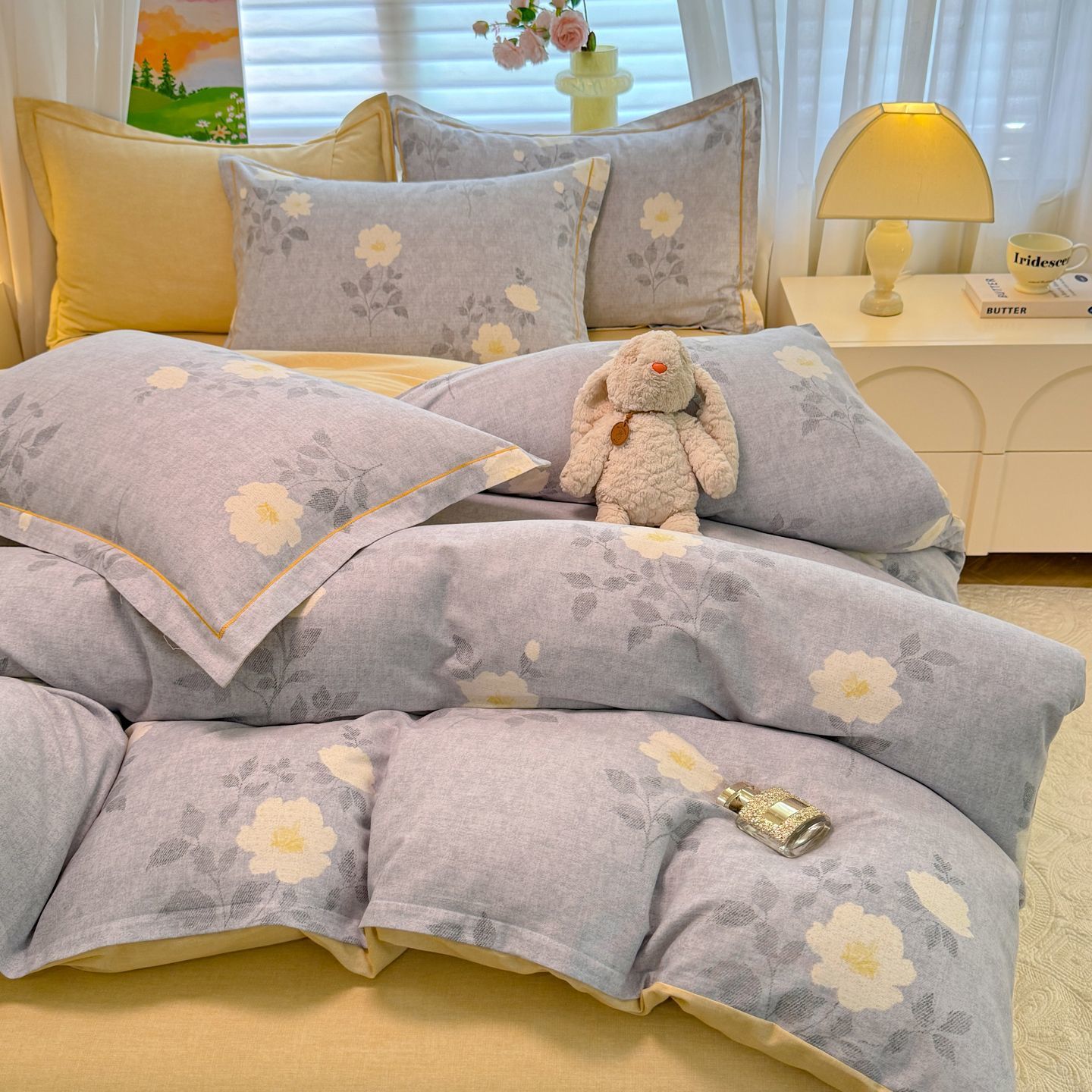 2025 otoño y invierno nuevo algodón grueso molienda cama de tres piezas de sábanas de algodón cubierta cama de tres piezas de ropa de cama