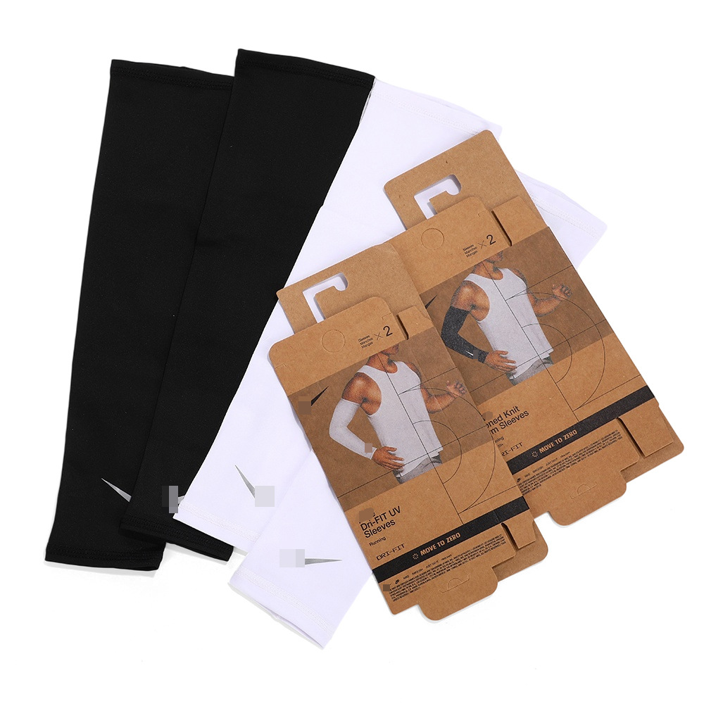 High-elasticity ice silk sun protection arm sleeves for outdoor cycling and driving, UV protection ice sleeves for fitness and basketball, solid color arm guards wholesale