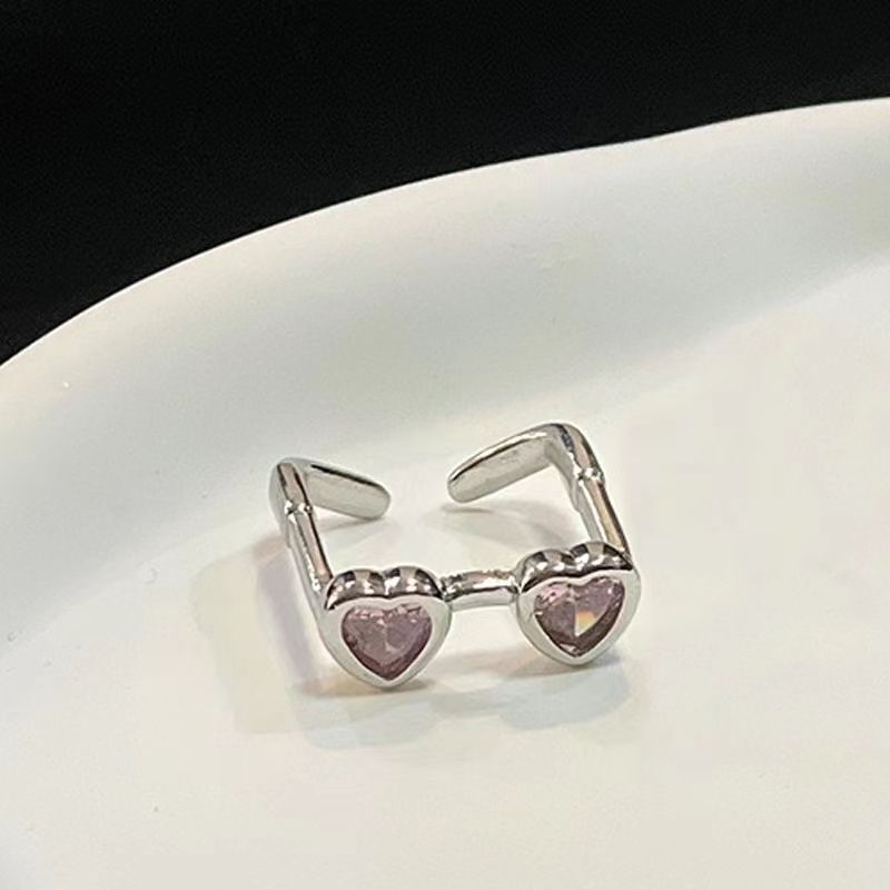 Eyes Couple Ring Women's Accessible Luxury Style High-End Niche Design Fashionable Opening Adjustable Personalized Ring Jewelry Eyes Couple Ring Women's Accessible Luxury Style High-End Niche Design Fashionable Opening Adjustable Personalized Ring Jewelry