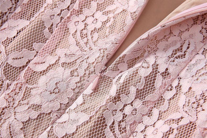 1201-01蕾丝订珠裙面料骨线蕾丝S码肩宽34胸围86腰围