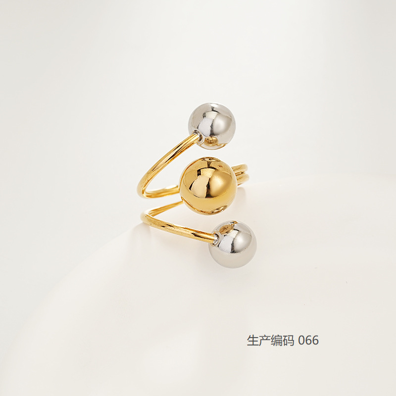 Three-ball color jump-stainless steel electroplating (27mm)