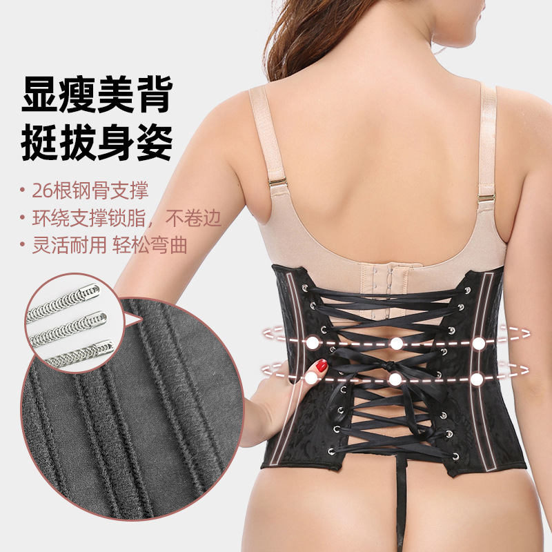 宮廷は身の服を束ねます。欧米の26本の鋼骨は身の服を作ります。