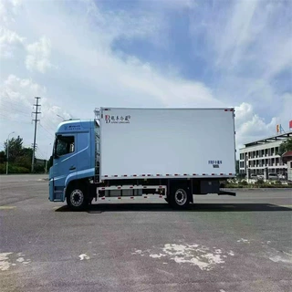 福田保温冷藏车拉水果蔬菜冻品冷链运输车保温车制冷机出口冷藏箱