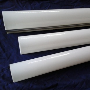 Pc Open Square Tube Profile Digital Plastic Packaging Tube White Decorative Appearance Beautiful Round Hard Tube Manufacturer Wholesale