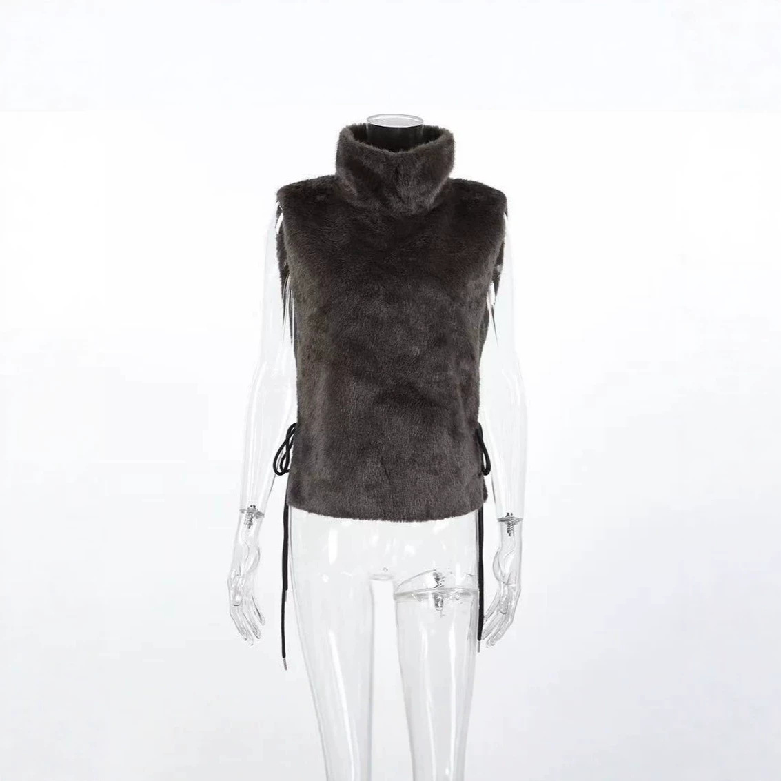 Amazon Cross-Border 2026 New Light Luxury Elegant Plush Vest/Vest with Faux Mink Fleece - Stylish and Elegant