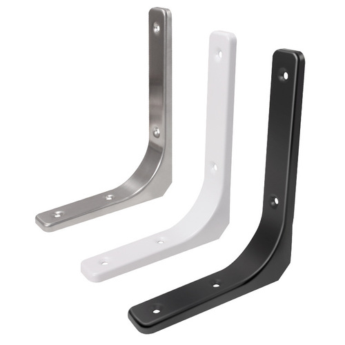 Stainless steel curved triangle bracket shelf rack bedside table bathroom cabinet wall storage rack partition support rack hardware