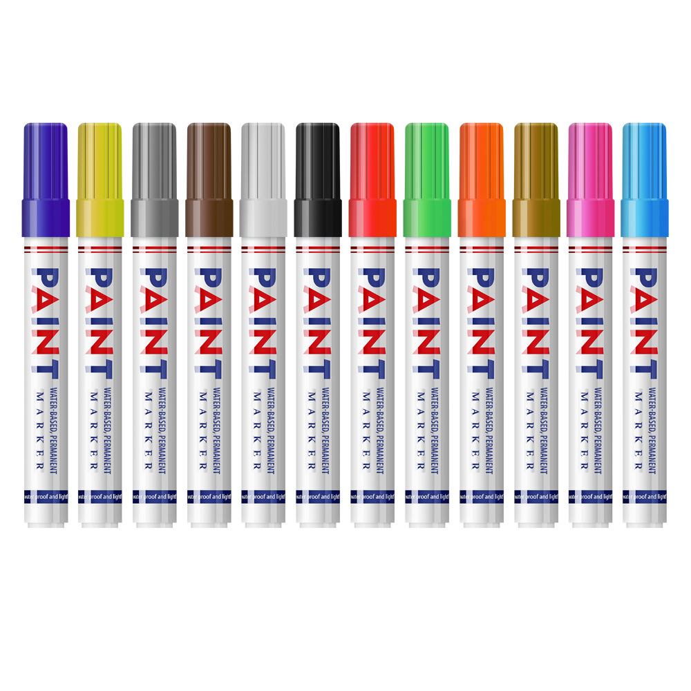 Nuevo bolígrafo de pintura de gran capacidad de 6 mm bolígrafo de pintura de reparación de pintura de automóviles no se desvanece aceite no borrable