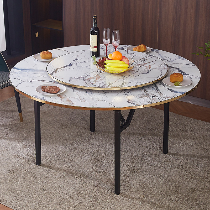 Thickened Large Round Table, Dining Table, Stackable Banquet, Home Hotel Round Table Panel, Round Dining Table, Commercial Restaurant