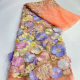 Three-dimensional flowers new color matching three-dimensional applique embroidery fabric mesh embroidery 3d children's clothing dress accessories