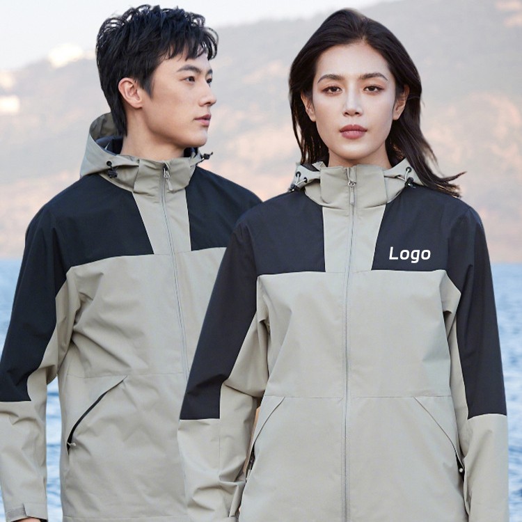 高端工作服男装外套印logo春秋公司团体员工防水上衣冲锋工服定制