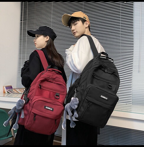 Backpack for Boys with Ins Korean Style, Origin, Ulzzang, Girl High School, College Students, Versatile, Large Capacity, Multi-layer, Double Shoulder Bag