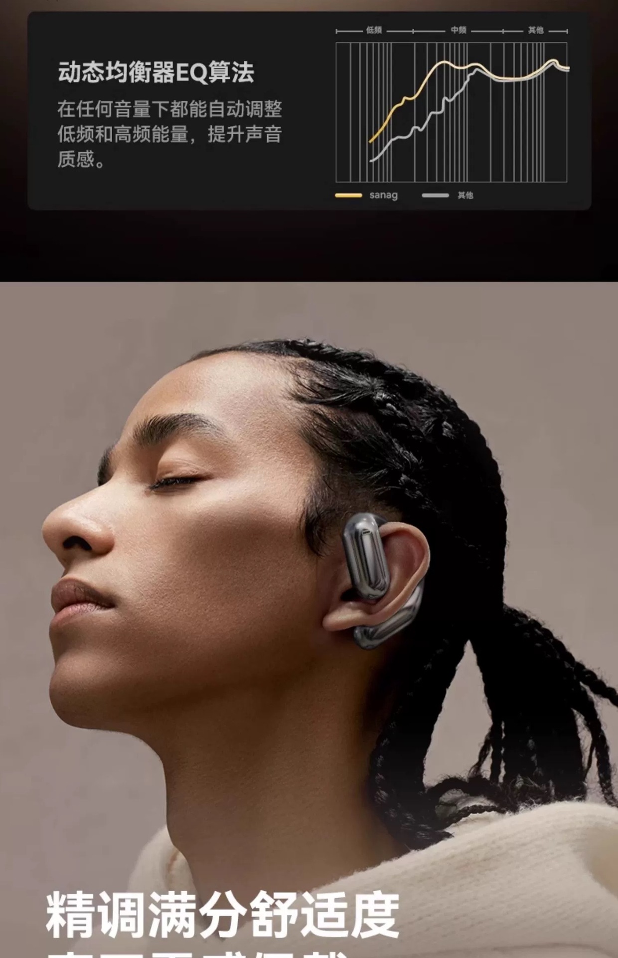 Cross-border bestselling ear-hook AI translation wireless Bluetooth earbuds Q16 running sports ear-hook design smart digital display