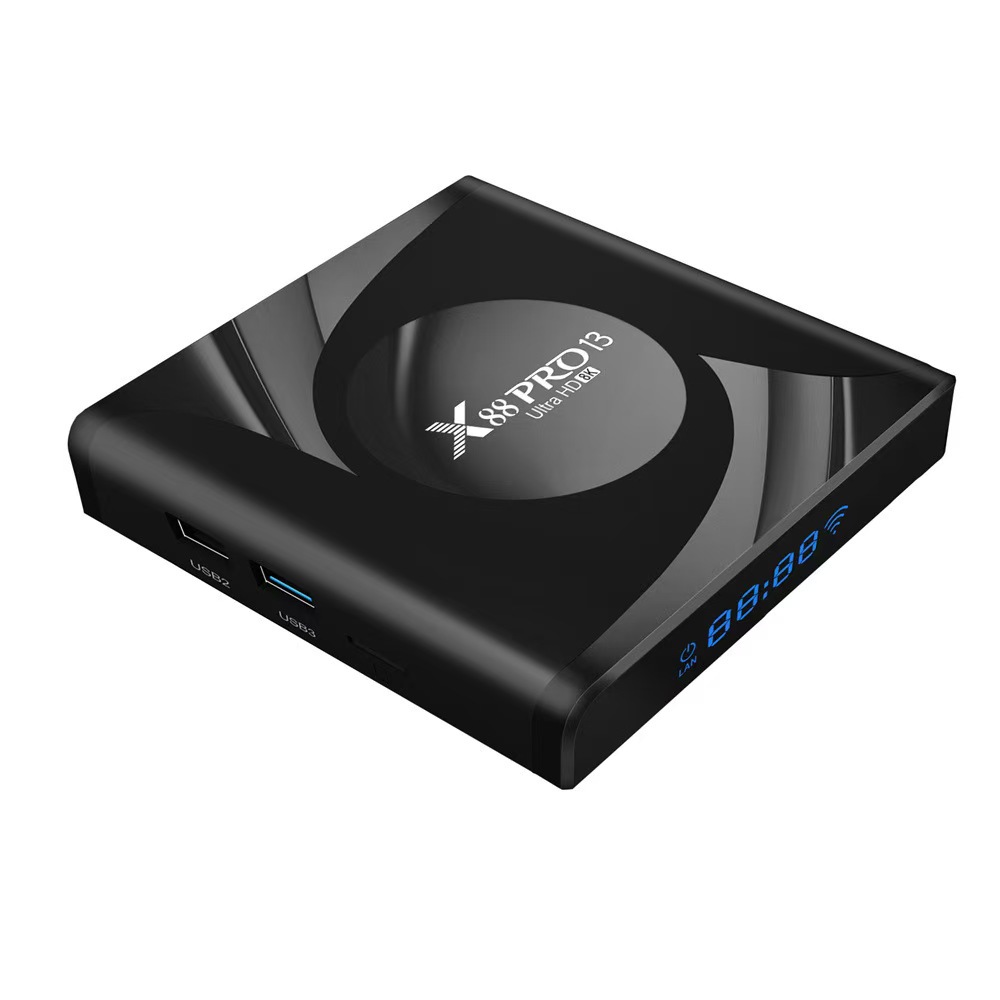X88 Pro 13 Smart System Set-Top Box Android 13 Tv Box Wifi6 with Bluetooth Tv Box Cross-Border