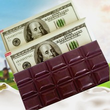 俄羅斯暢銷土耳其進口埃爾萬榛子奶油美元圖案巧克力排塊100克