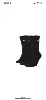 Black high boots, socks