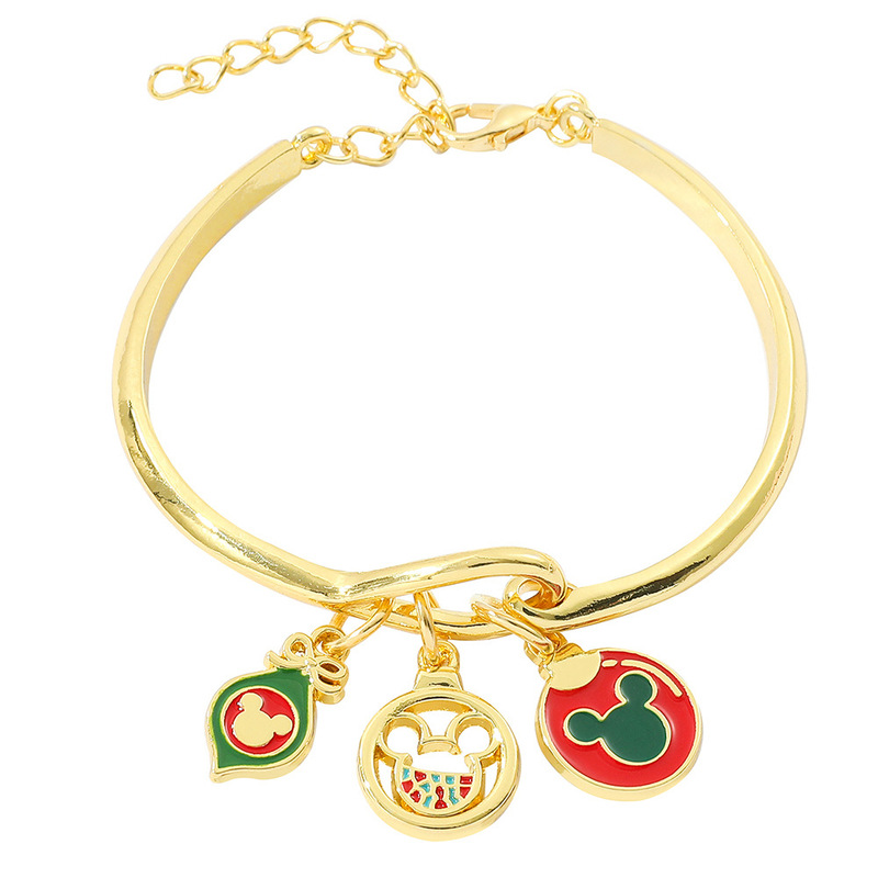 US version fashion new hot jewelry cute Mickey bracelet Christmas holiday gift charm bracelet jewelry wholesale US version fashion new hot jewelry cute Mickey bracelet Christmas holiday gift charm bracelet jewelry wholesale