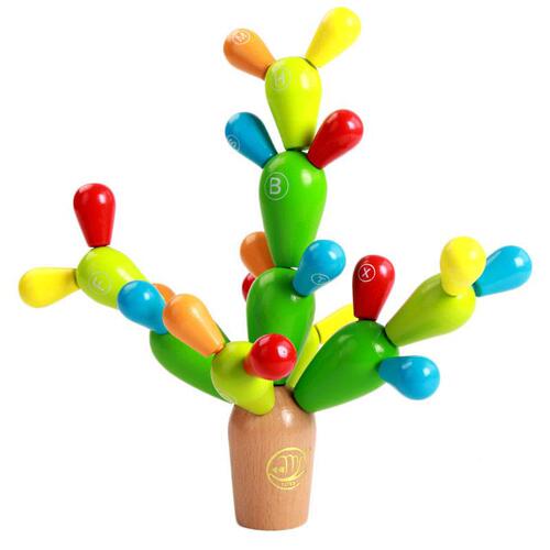 Alphabet cactus children's assembly toys DIY manual brain baby early education puzzle enlightenment building blocks