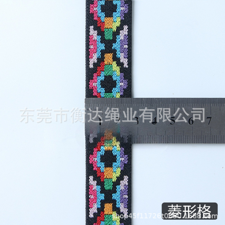 Bandas elásticas jacquard étnicas, reloj de mano jacquard bohemio, ancho de banda 1.5cm ~ 2.5cm, una gran cantidad de goma en stock
