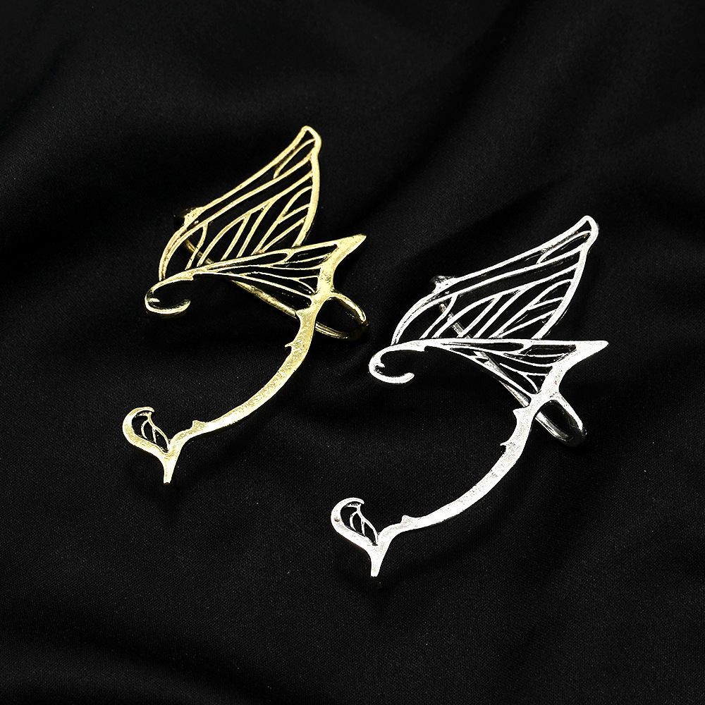 11g Weight Earrings Classification 1 Piece Quantity Holiday Occasion Alloy Material Wings Pattern Unisex Gender Plating, Hollow Out Design Fashion Style Fashion Wings Alloy Plating Hollow Out Unisex Earrings 1 Piece 2